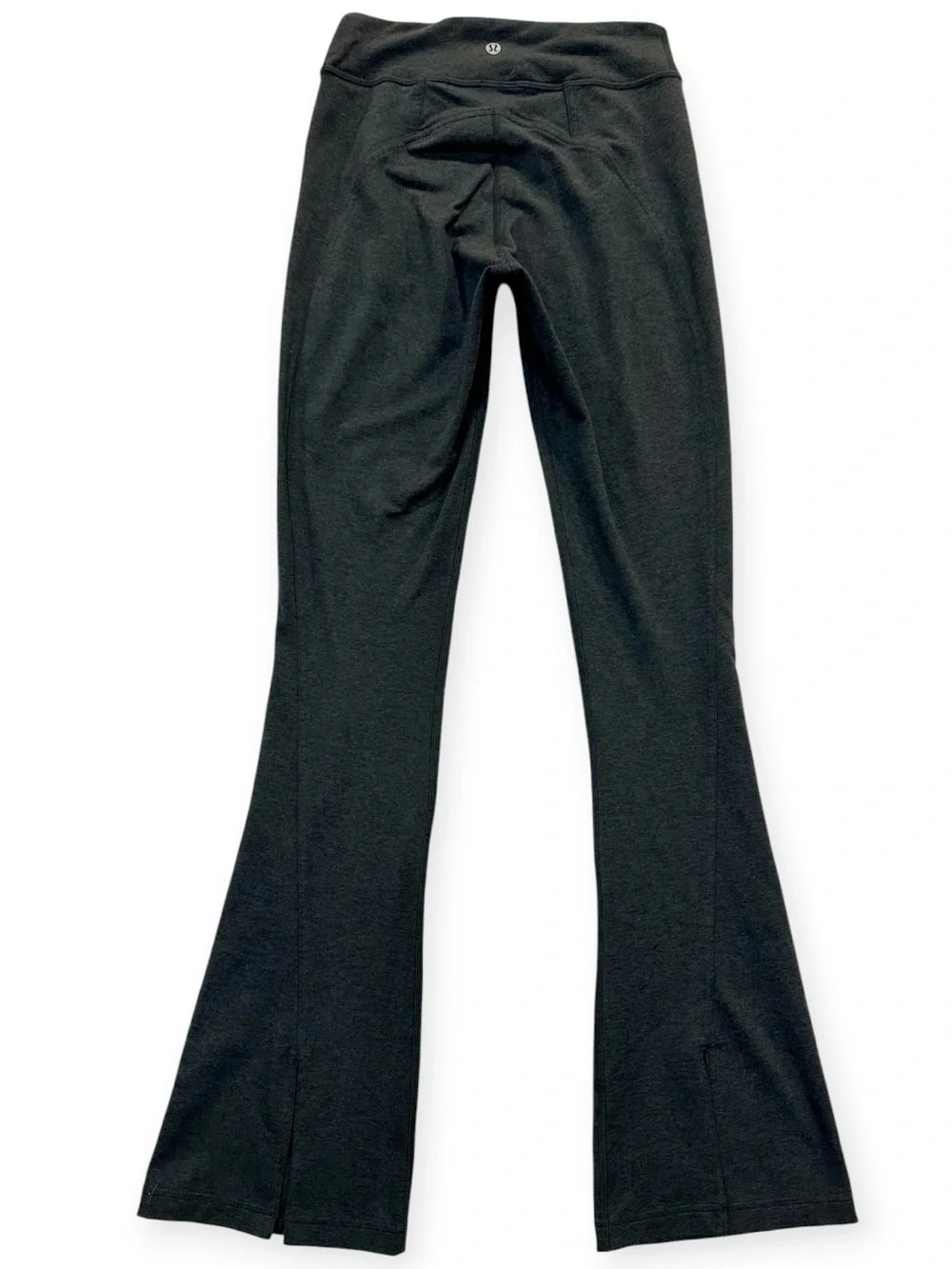 Lululemon Soft Sueded Split-Hem High-Rise Mini-Flare Pant Black/Black 6